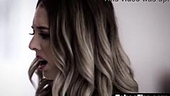 18yo teen deepthroats monster cock before hard fucking by older boyfriend.