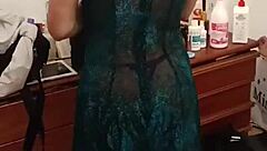 When my girlfriend leaves, I make my mother-in-law suck my dick and fuck her ass.