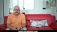 Silvia saige watches her stepson masturbate with big cock in bedroom