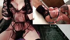 latina voluptuosa la sorprenden masturbandose y aprovechan para coger