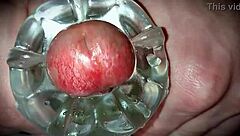 Homemade Solo With Toys Leads To Oozing Cum Closeup