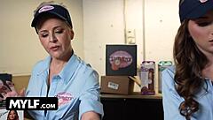 macy meadows and bobbi shay lick small tits in clamazon parody muff diving