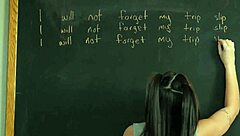 petite kimmy kimm caught in classroom by teacher