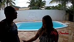 I couldn't resist that big cock bulge from my coworker Alex Lima with Paty Bumbum.