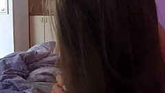 Shy 18 year old roommate surprises me by riding my dick until she get all my cum