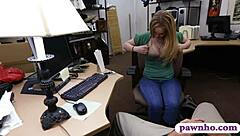 hot blonde railed by pervert pawn man