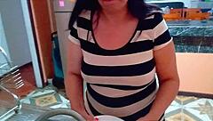 i let my stepsons friend fuck my wet pussy while washing dishes