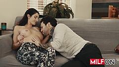 Sexy Big Tit Brunette Milf Seduces Neighbor And Sucks Him Dry - Silvia Saige Small Hands