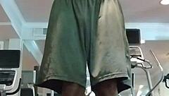 Beautiful Skinny Girl Does Pole Dance In The Gym Dorm!