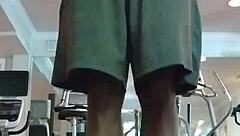 Beautiful Skinny Girl Does Pole Dance In The Gym Dorm!