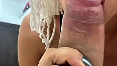 secretly fucking the juicy neighbor with shaved pussy and big tits in homemade video