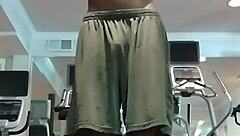 Beautiful Skinny Girl Does Pole Dance In The Gym Dorm!