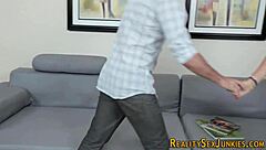 Big-Tits Brunette Pornstar Gets Fingered And Blown Before Cumshot Creaming.