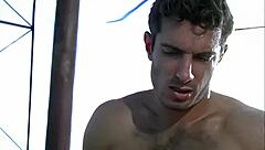 ashley long licks and handjobs in lingerie