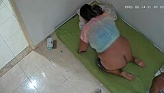 Latina wife cheats with neighbor in hidden camera footage!
