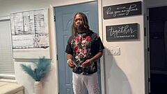 i catch delivery guy in sticky situation with horny customer