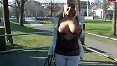 german blonde teen 18+ slut naked in public outdoor exposure