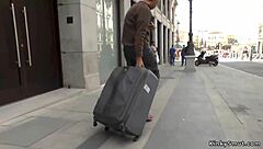 Spanish Slut Bound And Paraded In Public Streets For Exhibitionist Fetish