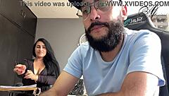 Skinny whore signs contracts for manager, humiliated while sucking cock first time