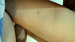 Hot girl gets wet creamy pussy fingered