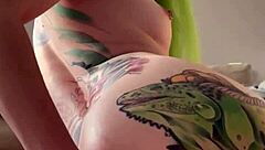 young girl enjoys some solo fun with fingering