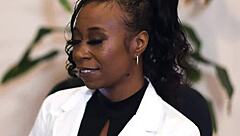 Sexy masseuse sucks cock to cure back pain