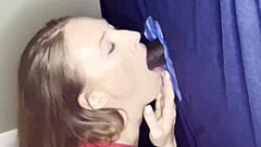 Brandi's First Glory Hole with BBC Stranger