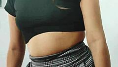 hot stepsister shows skirt to stepfather and goes to bed