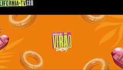 Famous brazilian model caught in shocking lesbian kiss with her best friend. small tits and blonde hair make it even hotter.