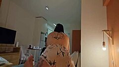 Mature Argentine Rides Client's Dick Without Condom on Halloween