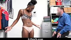 teen caught stuffing stuff in her jeans at shop