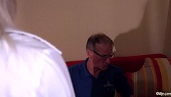 Gorgeous teen fucks 74 yo old man in hotel room.