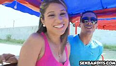 Amateur Colombian Teen's First Time On Camera With Big Ass