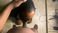 Sexy Ebony Roommate Sucks My Dick Dry In Dorm