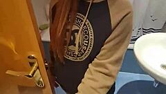 i fuck sexy tattooed mommy in the toilet for first time