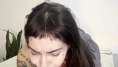 Sloppy Deepthroat Tears From Cute Emo Nerd