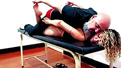 Waxing Client Gets Horny With Waxer