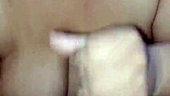 Amateur Babe Takes Huge Cumshot On Her Big Pussy And Boobs