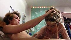 Italian brunette gives perfect blowjob before getting bent over