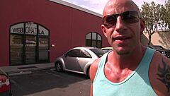 Hot mom Kendra Secrets chats with fans while getting handjob and fucked nude on bed in heels.