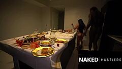 Passionate Fucking From Dinner Table To Bedroom With Latina Lover