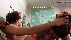 Italian brunette gives perfect blowjob before getting bent over