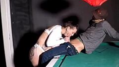 I give on the pool table to the big dick guy