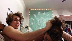 Italian brunette gives perfect blowjob before getting bent over