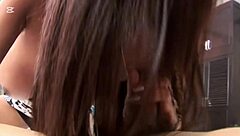 pretty asian shemale has rough anal sex at home