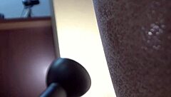 Peaches gags on black cock in casting POV!