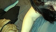 milf in thong sucks big cock with hard nipples