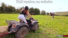 Latina Babes Gagged In Outdoor 3-Way Fuck