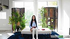 Naughty Newcomer Scarlett Rosewood Giving Blowjob And Showing Tits In Hardcore Scene With Brad Sterling