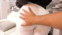 Wow, big ass brunette gets roughly fucked by horny stranger!